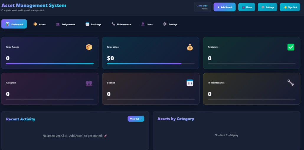 Asset Management Application