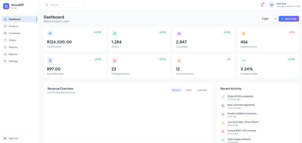 Enterprise Resource Planning (ERP) System