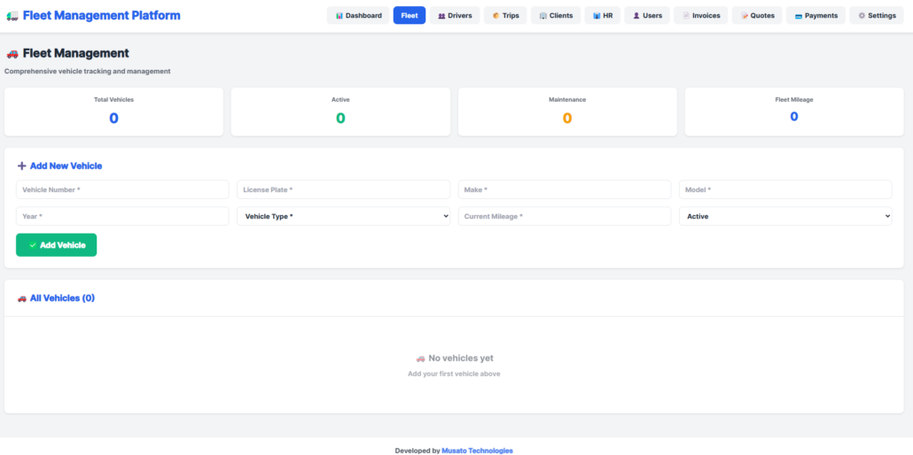 Fleet Management System