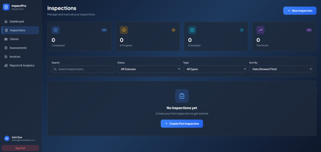 InspectPro – Inspection & Compliance System