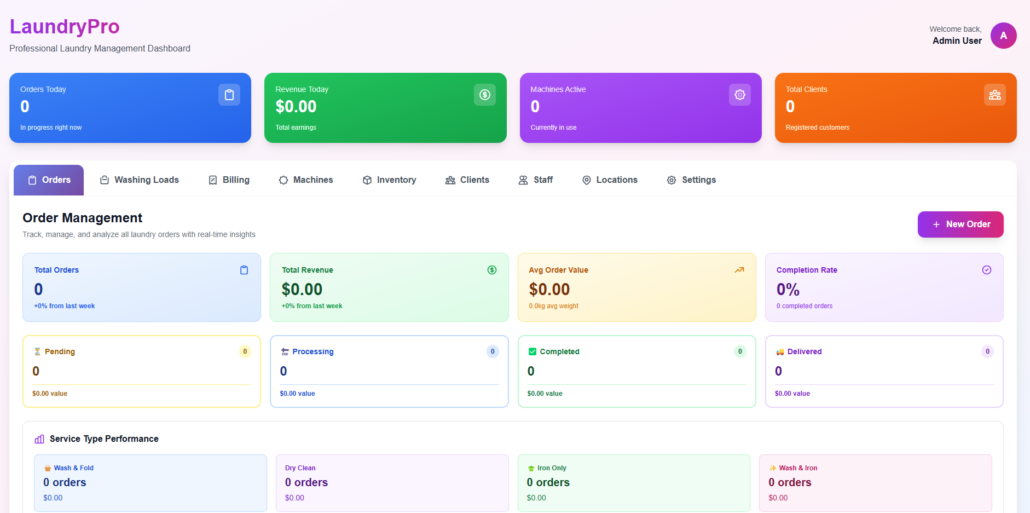 Laundry Management System