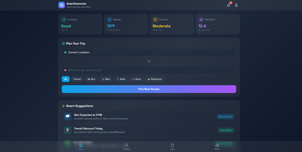 SmartCommute – Transport Coordination System