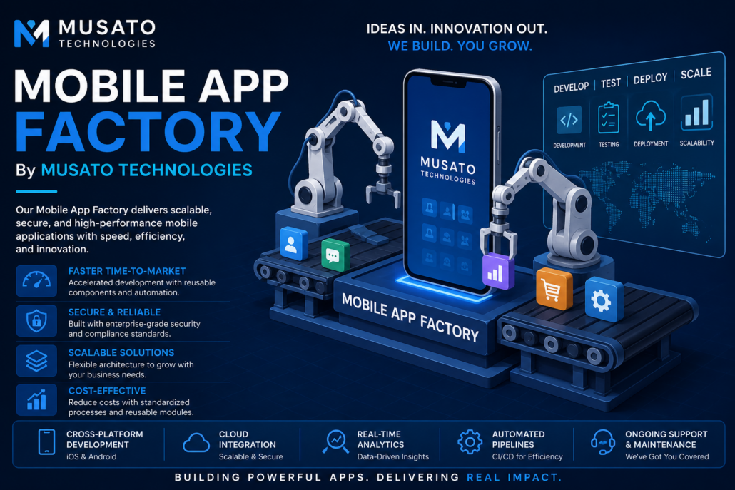 Mobile App Factory by Musato Technologies the leading mobile app developer in Africa