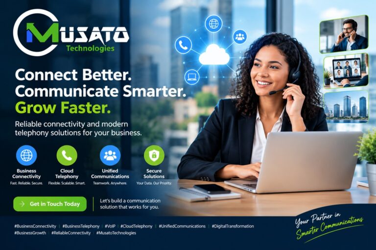 Business Connectivity and Telephony Solutions by Musato Technologies the leading ICT company in Africa