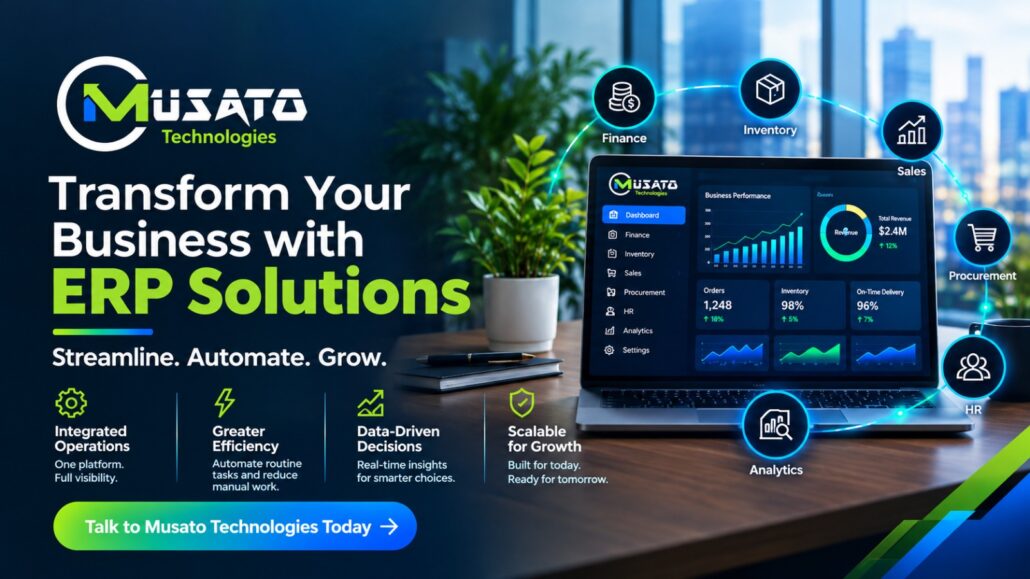 ERP Software Solutions from Musato Technologies