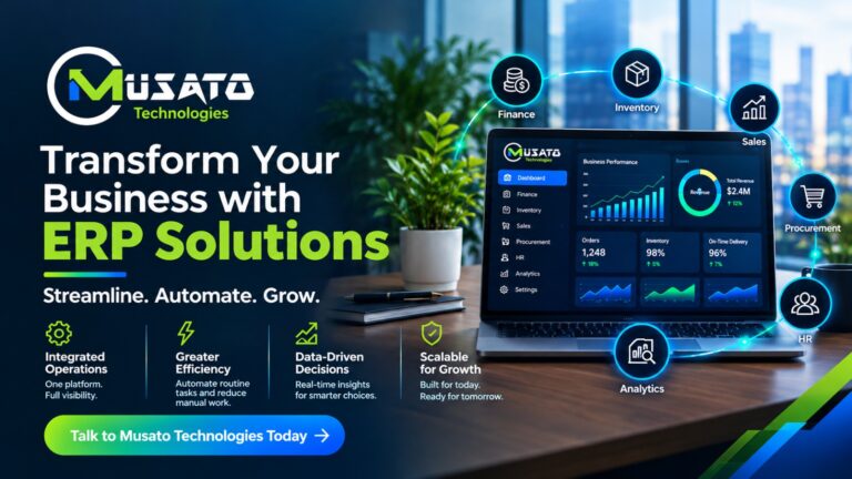 ERP Software Solutions from Musato Technologies