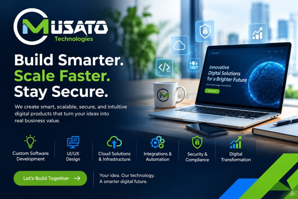 Smart, Scalable, Secure, and Intuitive Digital Products by Musato Technologies the leading IT solutions provider