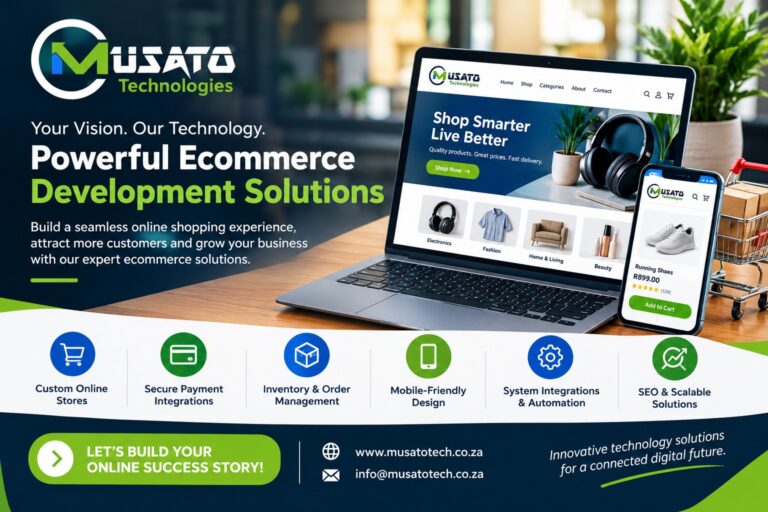 Ecommerce Development Solutions by Musato Technologies the leading ICT solutions provider